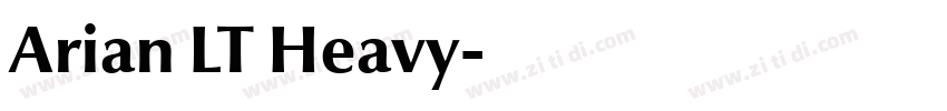 Arian LT Heavy字体转换